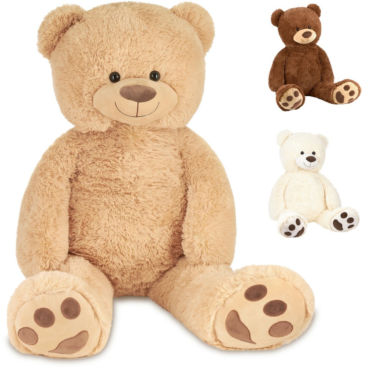 BRUBAKER Ours en peluche bébé en grenouillère argent