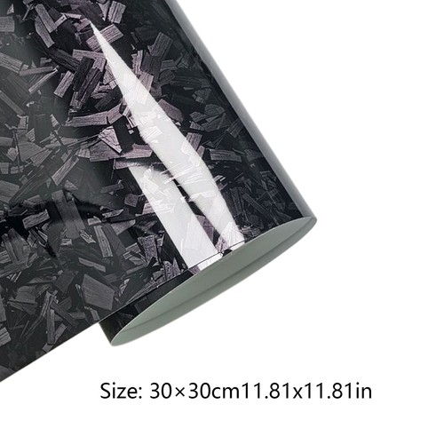 PET Forged Carbon Fiber Gloss Car Vinyl Wrap Decal Sticker Film Car Window Tint - Photo 8/24