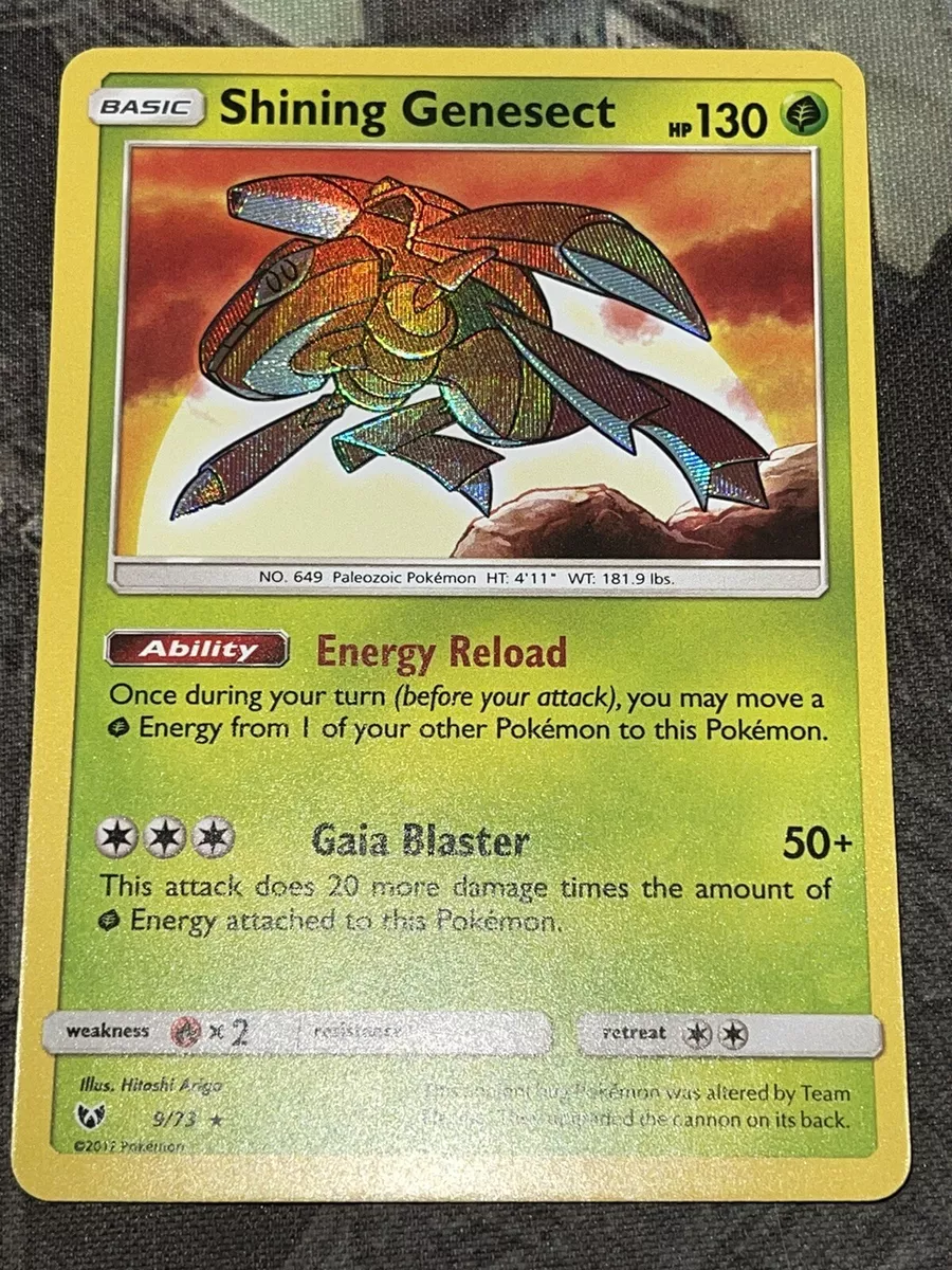  Pokemon - Shining Genesect - 9/73 - Holo Rare - Sun