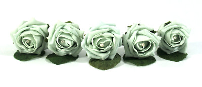 Wunderschöne klassische Rose Hochzeit Knopfloch Corsage mit Perle - 44 Farben