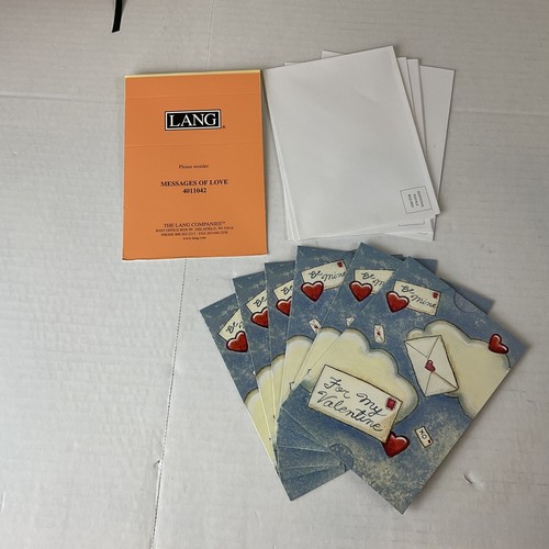LANG Valentines Greeting Cards "Messages of Love" by Paula Joerling Set of 6 - Picture 5 of 5