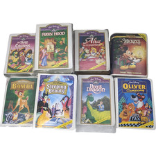 McDonald s Walt Disney Masterpiece Collection Toy Figures VHS 90s Vtg Lot of 10