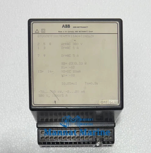 ABB METRAWATT GTU0287F1U19E4M9K11A04T1H26Z9 TRANSDUCER