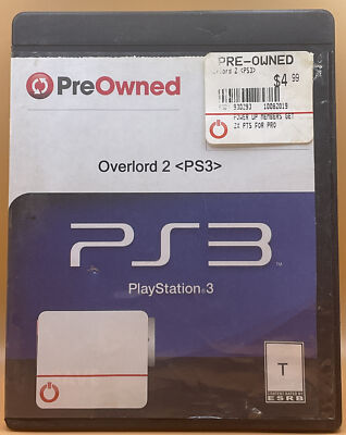 Overlord PS3 Playstation Gamestop Case 767649402618|
