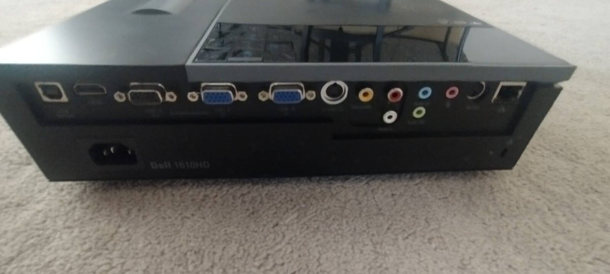 Dell 1610HD DLP Portable Projector 3500 ANSI WXGA 3D HD HDMI Great