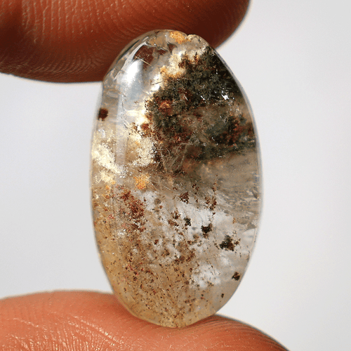 27.2 Cts Natural Garden Quartz Hi-Grade 27mmx17mm Oval Cabochon Loose Gemstone - Picture 2 of 10