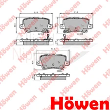 Fits Honda Civic 2001- CR-V 2012- + Other Models Brake Pads Set Rear Howen