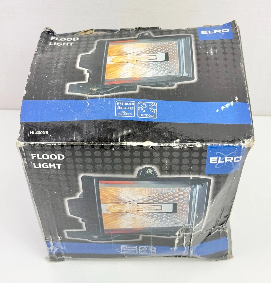 ELRO HL400XB 400W Outdoor Halogen Floodlight R7S – New Old Stock Tatty Box - Image 3 of 4