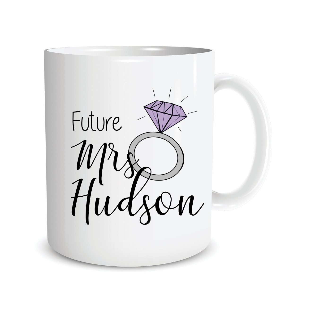 Personalised Wedding Mug Future Mrs Gift Engagement Custom Present Bride To Be