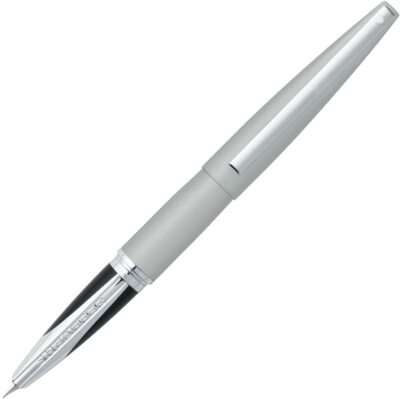 Sheaffer Taranis eleganter Chrom-Füllfederhalter mittlere Feder blau schwarze Tinte Geschenkbox