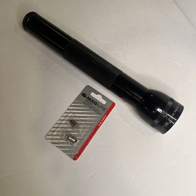 Vintage MagLite Flashlight 12  Black 3  D  Cell Made in USA Mag-Lite