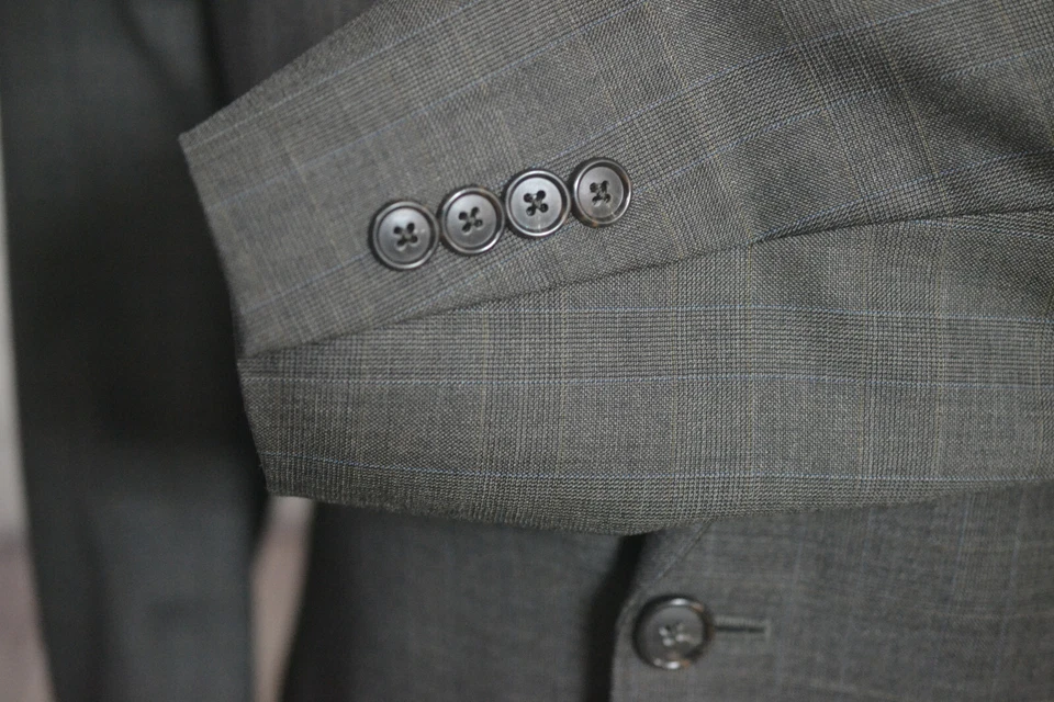 Alfani мужской коричневый GLEN PLAID REG FIT шерсти Sport пальто Blazer куртка размер 40R - Изображение 3 из 4