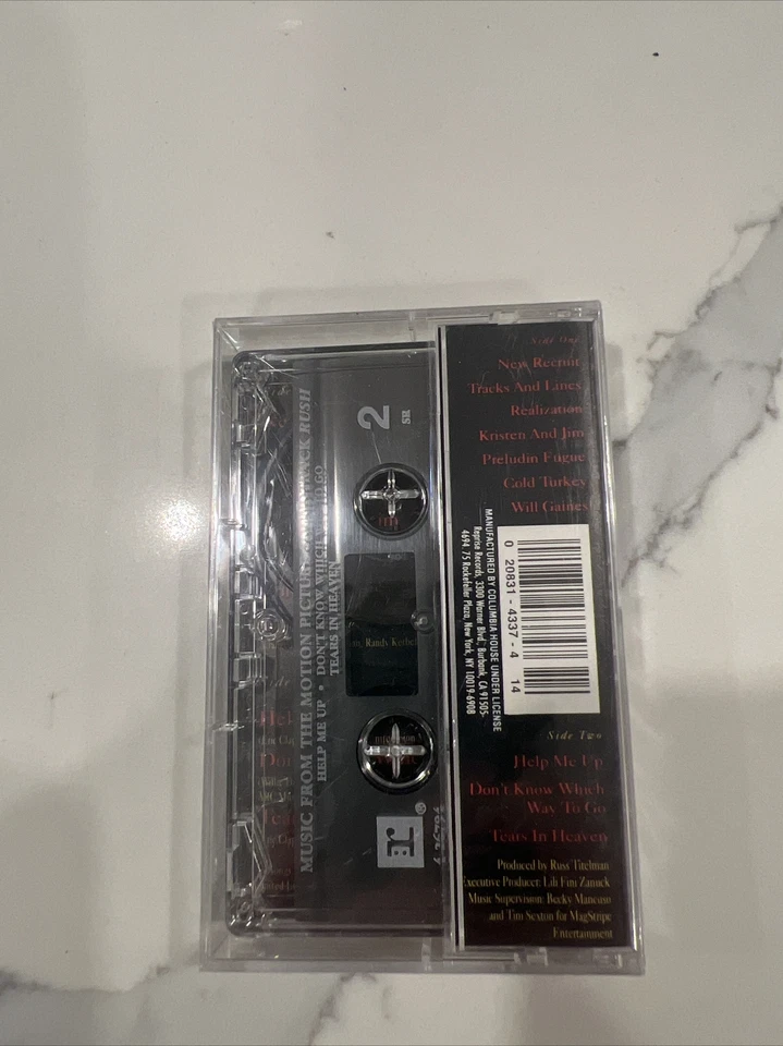 Rush movie Music From The Motion Picture Soundtrack Cassette, New, Sealed - Image 4 of 4