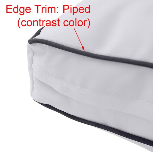 |SLIPCOVER ONLY| Outdoor Contrast Trim Daybed Cover Fitted Sheet Twin 8" AD001 - Picture 4 of 5