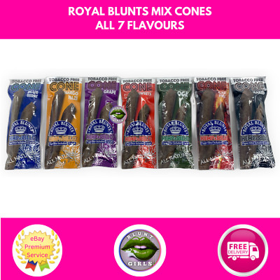 Royal Blunts Kegel Mix Papierfilter enthalten alle 7 Geschmacksrichtungen KOSTENLOSER VERSAND MIT NACHVERFOLGUNG
