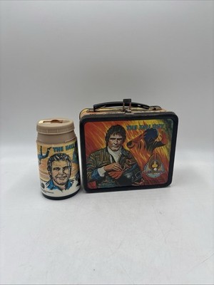 Vintage The Fall Guy Metal Lunch Box-20th Century-Fox w/ THERMOS by Aladdin-1981