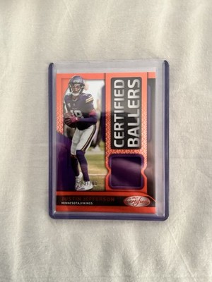 2025 Panini Certified Justin Jefferson Certified Ballers Patch Orange Etch 31/99