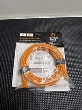 Tether Tools TetherPro 15' 4.6m USB-C to USB-C Right Angle Cable Cord Orange