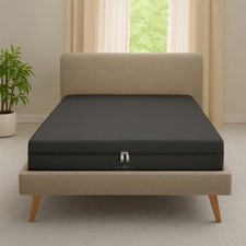 Cot Zipper Fitted Sheet - Super Soft Breathable 400 Thread Count - 100 Egypt...