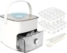 Countertop Ice Maker, Nugget Portable Ice Machine, 2 Bullet Ice Cubes Per Min
