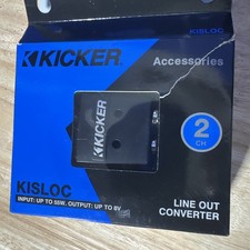 Kicker 46KISLOC Speaker Car Audio Amp 2 Channel Line Output Converter - NEW