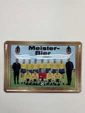 Eintracht Braunschweig Blechschild Meisterbier Dortmunder Union 20x30 cm 1967