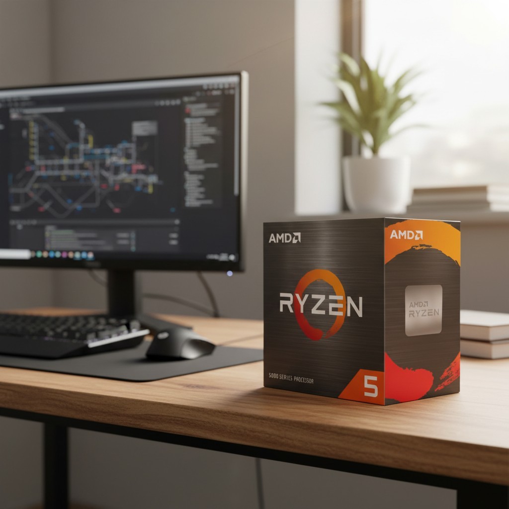Ryzen 5 5500 6Core 12Thread Unlocked Desktop Processor w/ Wraith
