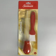 Red Sunbeam Plastic Baster Set with Basting Brush, Steel Lacers, and Twine NEW