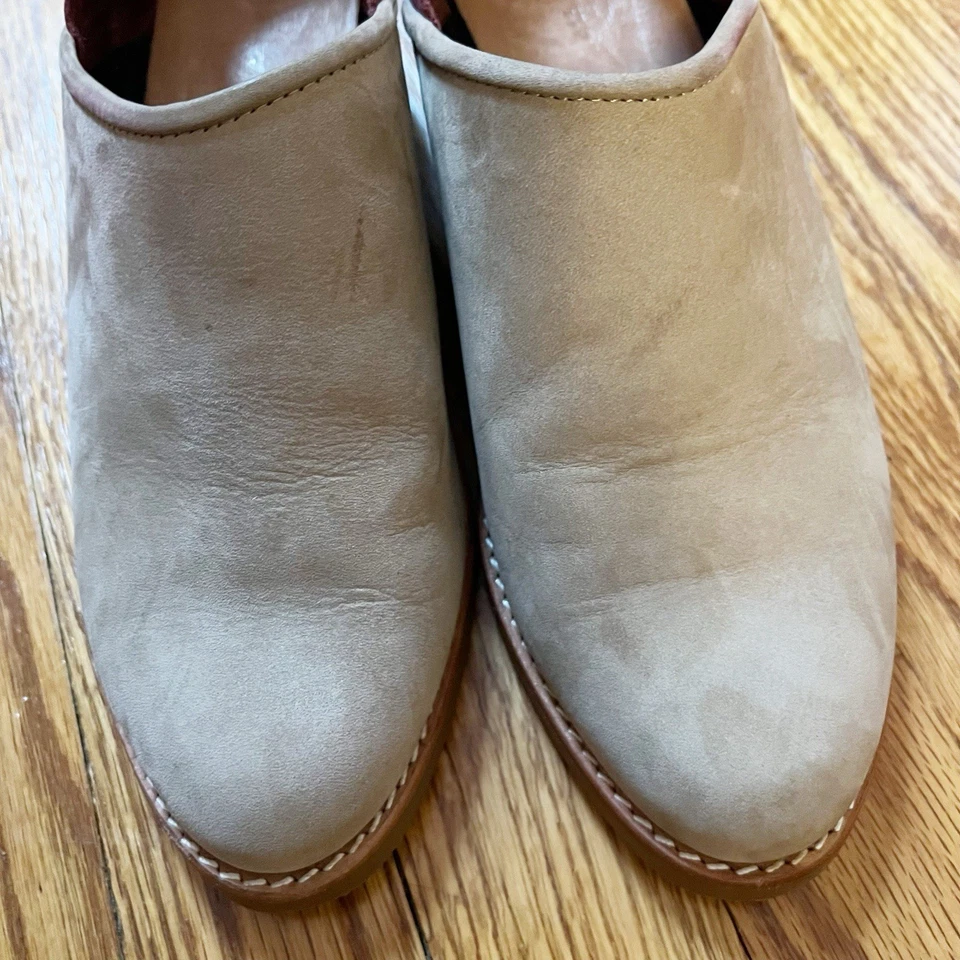 ALL BLACK Footwear Women's Suede leather Clog Block Heel Bootie Size 38 EU - Image 2 of 4
