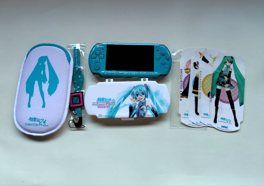 Sony PSP-3000 Hatsune Miku Limited Edition Console Tested Working