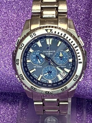 CASIO Oceanus OCW-650T 200m Diver Solar Radio Watch Used