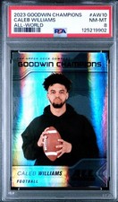 CALEB WILLIAMS ROOKIE GOODWIN CHAMPS UPPER DECK BEARS USC #1 PICK 2023 PSA 8