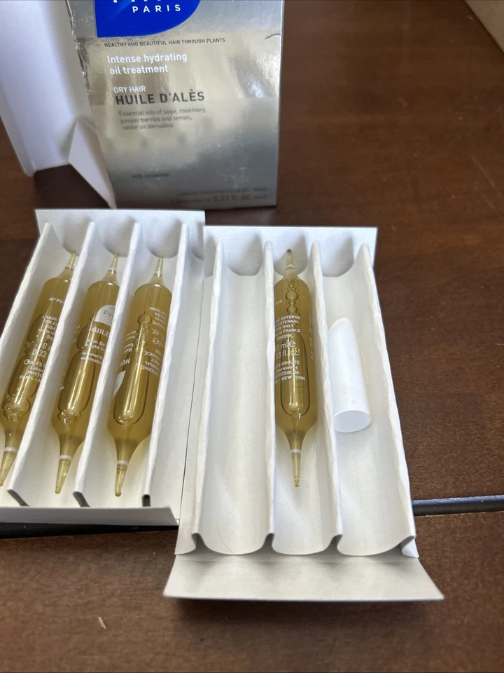 Phyto Huile D'Ales Pre-Shampoo Intense Hydrating Oil Treatment 4 x 0.33 oz NIB - Image 3 of 4