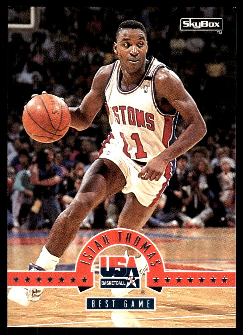Isiah Thomas 1994 SkyBox USA #45 USA NBA READ FREE SHIPPING AutographDen