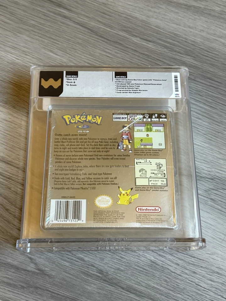 Pokémon Silver Version (Nintendo Game Boy Color, 2000) Sealed And Graded 5.5 - Image 4 of 4