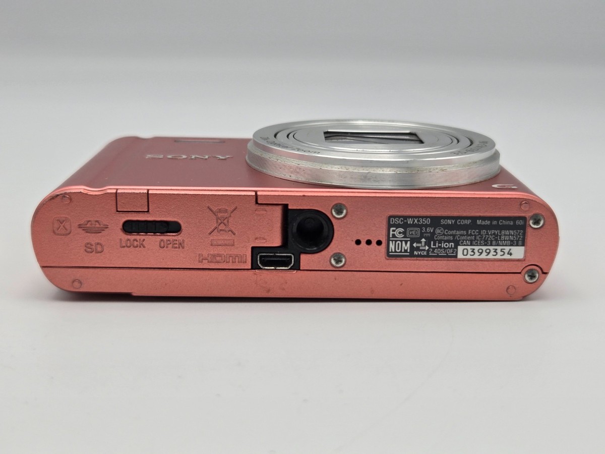 N.MINT/English OK] SONY Cyber-shot DSC-WX350 Pink Digital Camera