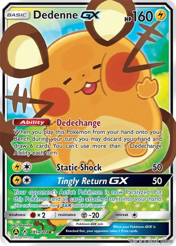 Dedenne GX 195a/214 (NM) - Alternate Art Promos Pokémon