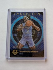 2022-23 Bowman University Inception Armando Bacot Blue Foil 10/99 UNC Tar Heels