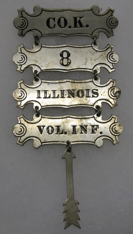 Ladder Badge, Co. F, 8th Illinois Infantry, 17th Corps Badge