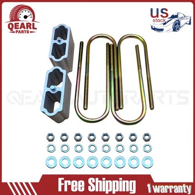 3'' Drop Lowering Blocks u Bolts Complete Kit for Chevy Belair Nomad 1955-57