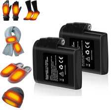 2 PACK 7.4V 3500mAh Rechargeable Li-ion Battery For Heated Gloves Heated Socks