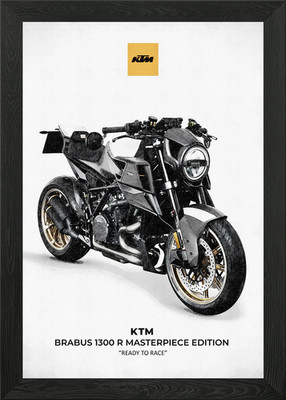 KTM Brabus 1300 R Meisterwerk gerahmtes Wandbild Poster Leinwanddruck Bild