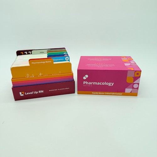 Level Up RN Pharmacology Nursing Flashcards Edition 3 Study Prep Cards Pharm