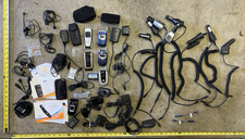 Lot Of Misc Various Vintage/Antique Cell Phones,wall  car chargers,earbud,cases