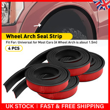 Car Wheel Arch Protector 1.5M Fender Flare Extension Trim Rubber Seal Strip 4x
