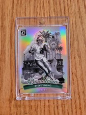 STEVE YOUNG 2025 PANINI DONRUSS OPTIC FOOTBALL #9 DOWNTOWN PRIZM SP RARE