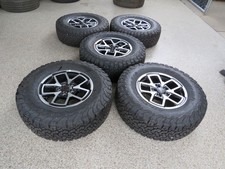 17 Jeep Wrangler Rubicon Factory Oem Wheels Rims Tires Bfg 33 New Set 5
