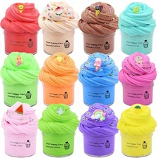 Slime set, Fluffy Butter Slime Kit, DIY Stress Relief Fluffy Slime Toys Set