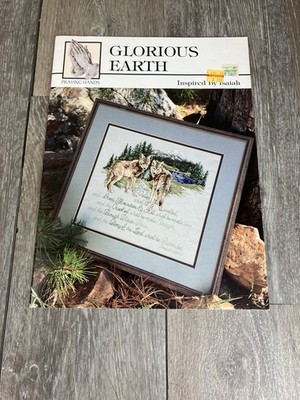 Glorious Earth Cross Stitch Pattern Book Softcover Praying Hands Collection