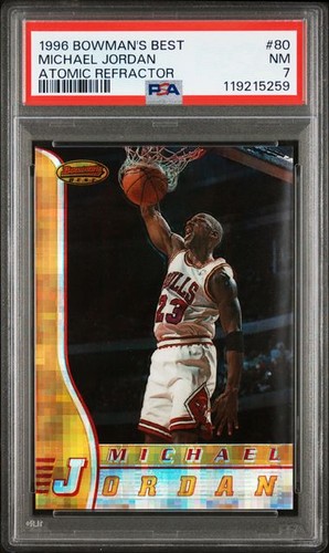 Michael Jordan [Refractor] #80 1996 Bowman's Best card